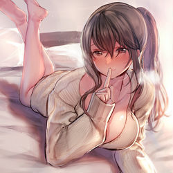 This is a pixiv picture whose title is 「おね活、はじめました。」.