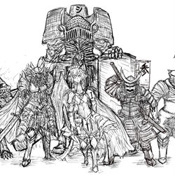 This is a pixiv picture whose title is 十三騎士団.