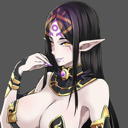 This is a pixiv picture whose title is 瞳の魔女.