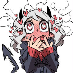 This is a pixiv picture whose title is Helltaker落書き.