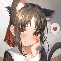 This is a pixiv picture whose title is かぐにゃ〜🐾❤.