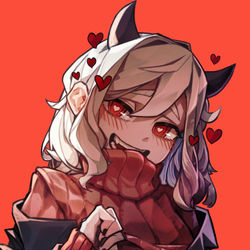 This is a pixiv picture whose title is Helltaker Modeus.