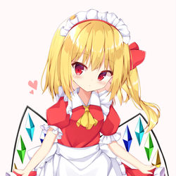 This is a pixiv picture whose title is メイドフランちゃん.
