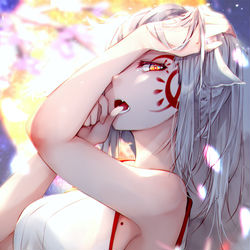 This is a pixiv picture whose title is お狐.