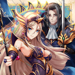 This is a pixiv picture whose title is 『AFK アリーナ』セリス&セイン.