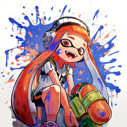 This is a pixiv picture whose title is スプラトゥーン5周年.