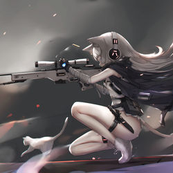 This is a pixiv picture whose title is 必殺の一撃.