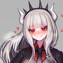 This is a pixiv picture whose title is Helltaker Lucifer.