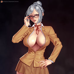 This is a pixiv picture whose title is Shiraki Meiko.