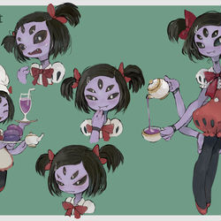This is a pixiv picture whose title is muffetちゃん.