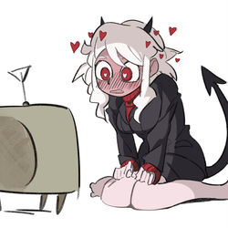 This is a pixiv picture whose title is Helltaker(モデウス).