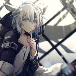 This is a pixiv picture whose title is 静かに.