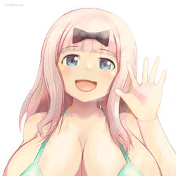 This is a pixiv picture whose title is かぐやさん！こんなにおっきくなっちゃいましたぁ～！.