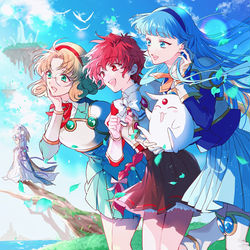 This is a pixiv picture whose title is 魔法騎士レイアース.