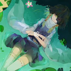 This is a pixiv picture whose title is Snake in Frog's Skin.