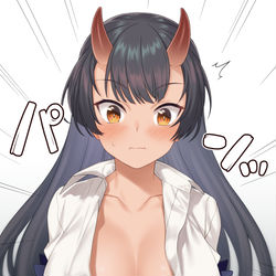This is a pixiv picture whose title is はじける鬼娘.