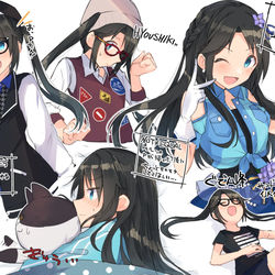 This is a pixiv picture whose title is 三峰結華.