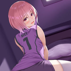 This is a pixiv picture whose title is 紫バレー部シリーズ7.