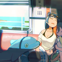 This is a pixiv picture whose title is よしまる夏休み.