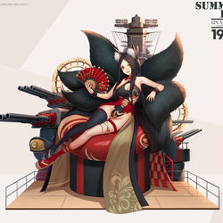 This is a pixiv picture whose title is IJN Musashi.