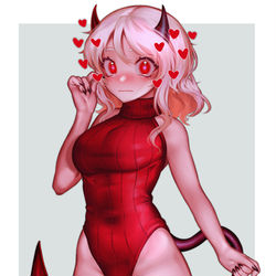 This is a pixiv picture whose title is Modeus Ribbed Swimsuit.