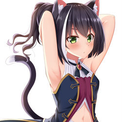 This is a pixiv picture whose title is 「...何見てんのよ」.