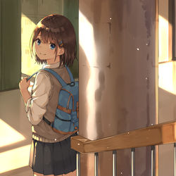 This is a pixiv picture whose title is 「やっと来た...」.