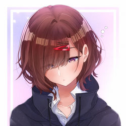 This is a pixiv picture whose title is 眠そう….