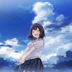 This is a pixiv picture whose title is 夏を今もう一回.