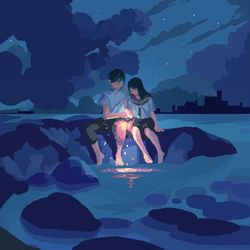 This is a pixiv picture whose title is 幸せの色って.