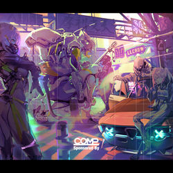 This is a pixiv picture whose title is 路地裏の騎兵隊.