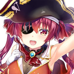 This is a pixiv picture whose title is マリン船長(17歳).