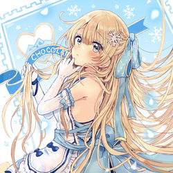 This is a pixiv picture whose title is 白い恋人の擬人化.