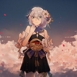 This is a pixiv picture whose title is 兰夜行歌.