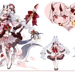 This is a pixiv picture whose title is ユピネの冬お菓子衣装.