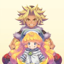 This is a pixiv picture whose title is オイラとでちとラビ.