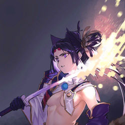 This is a pixiv picture whose title is この剣は、主人殿のためにっ！！.