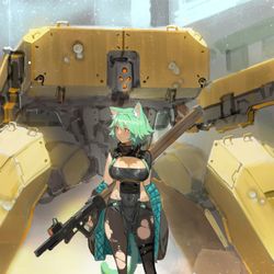 This is a pixiv picture whose title is NECOMIMI X GUN GIRL 200528.