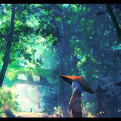 This is a pixiv picture whose title is 隐寺妖踪.