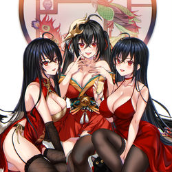 This is a pixiv picture whose title is 指揮官様はどの大鳳がお好みかしら〜.