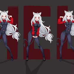 This is a pixiv picture whose title is ワンワンワン.