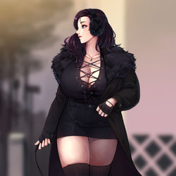 This is a pixiv picture whose title is crossing.