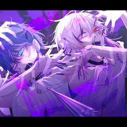 This is a pixiv picture whose title is ボッカデラベリタ / そらる＆まふまふ.