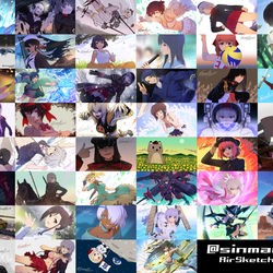 This is a pixiv picture whose title is エアスケブまとめ.