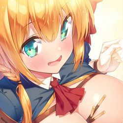 This is a pixiv picture whose title is 手を使っちゃダメですよぉ？.