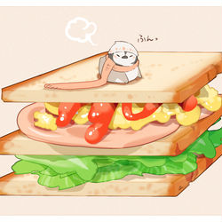 This is a pixiv picture whose title is サンドイッチ.