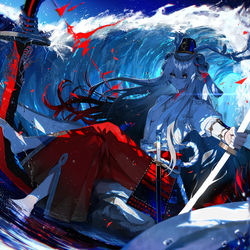 This is a pixiv picture whose title is 鈴鹿御前.