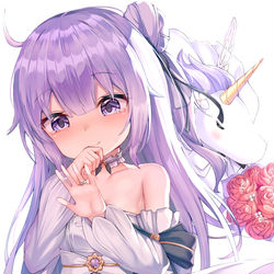 This is a pixiv picture whose title is ユニコーンちゃんウェディング.