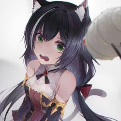 This is a pixiv picture whose title is 🐛😿.
