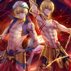 This is a pixiv picture whose title is 黄金の王.